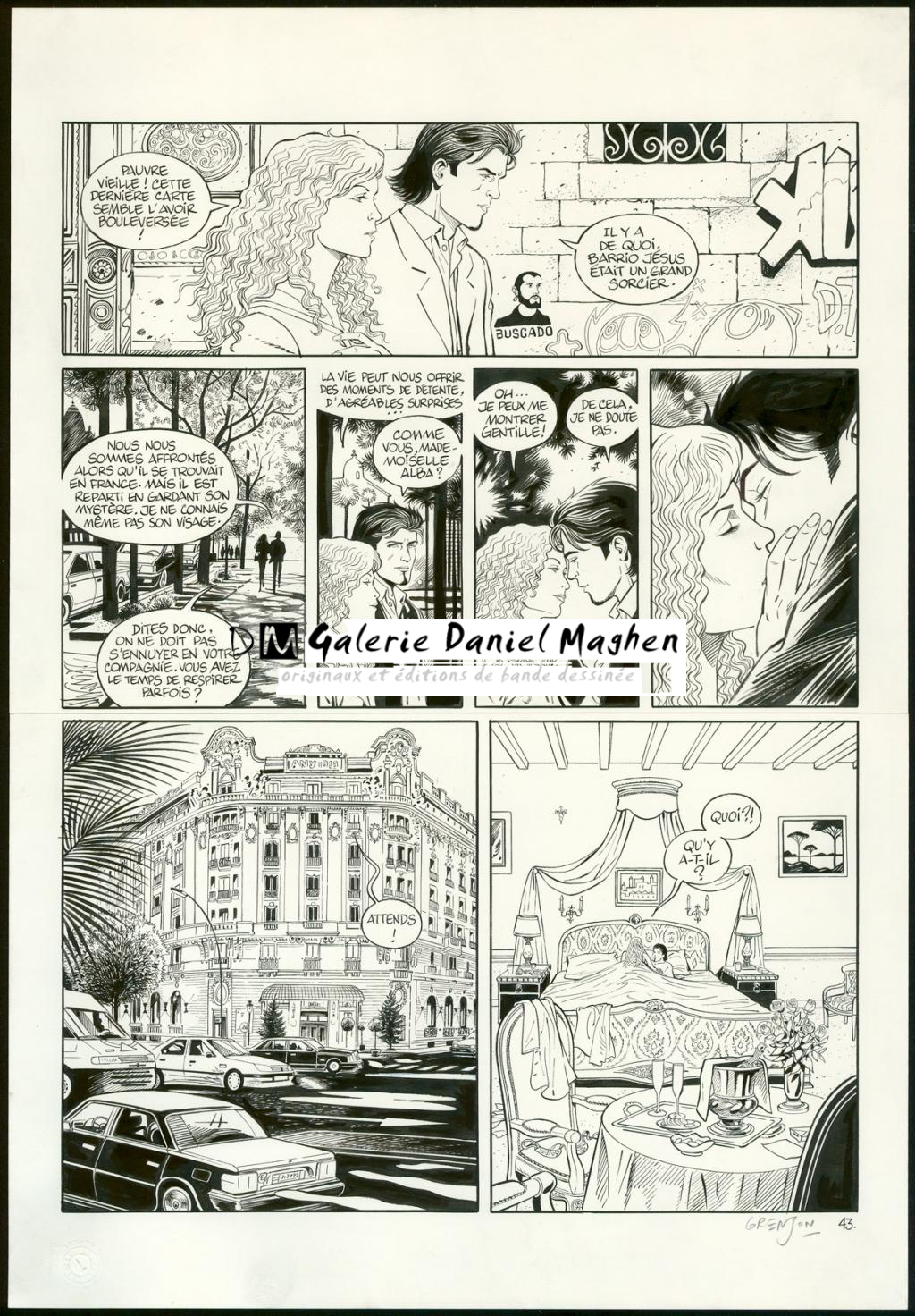 Planche originale n°43 - Olivier Grenson - Encre de Chine sur papier - 3607