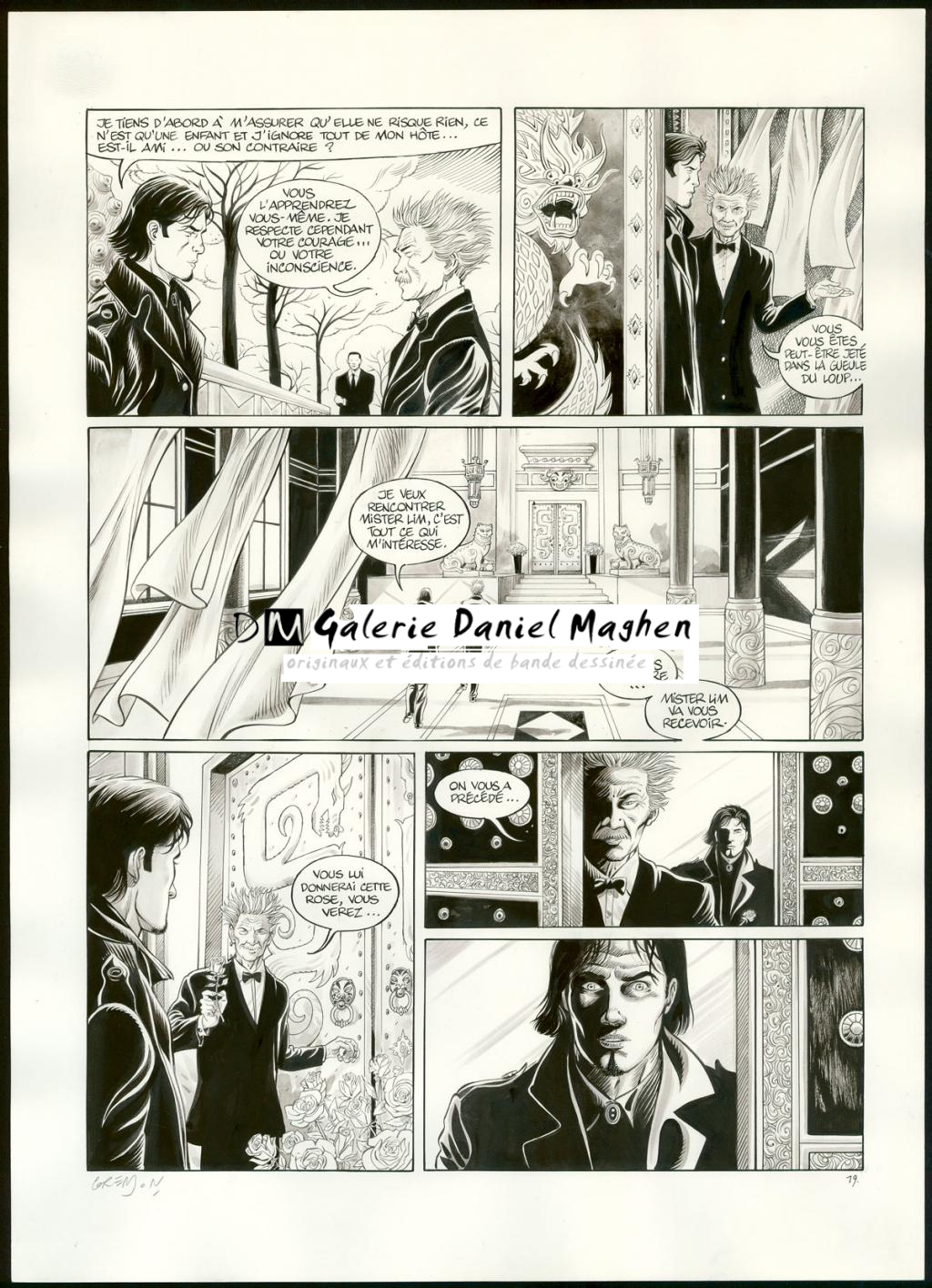 Planche originale n°19 - Olivier Grenson - Encre de Chine et lavis sur papier - 3605