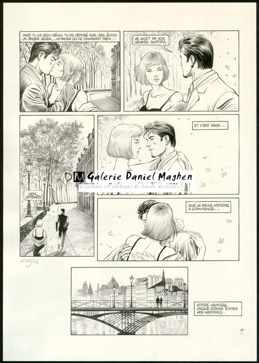 Planche originale n°41 - Olivier Grenson - Encre de Chine et lavis sur papier - 3598