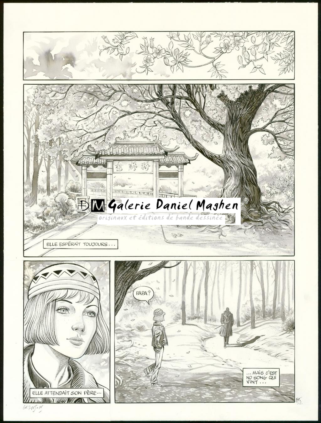 Planche originale n°52 - Olivier Grenson - Encre de Chine et lavis sur papier - 3595