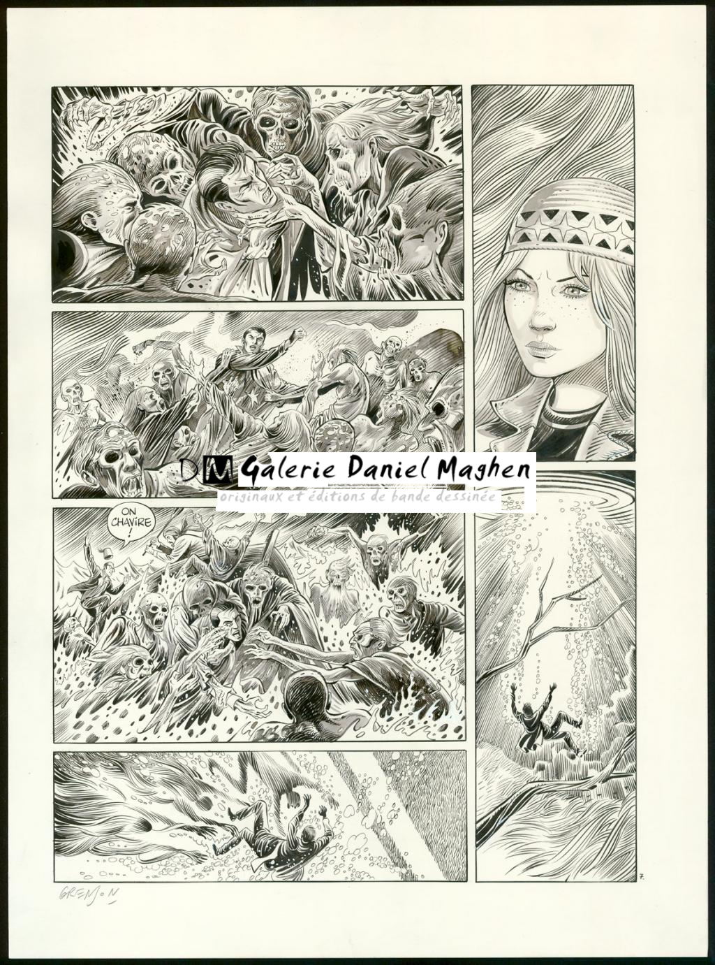 Planche originale n°7 - Olivier Grenson - Encre de Chine et lavis sur papier - 3592