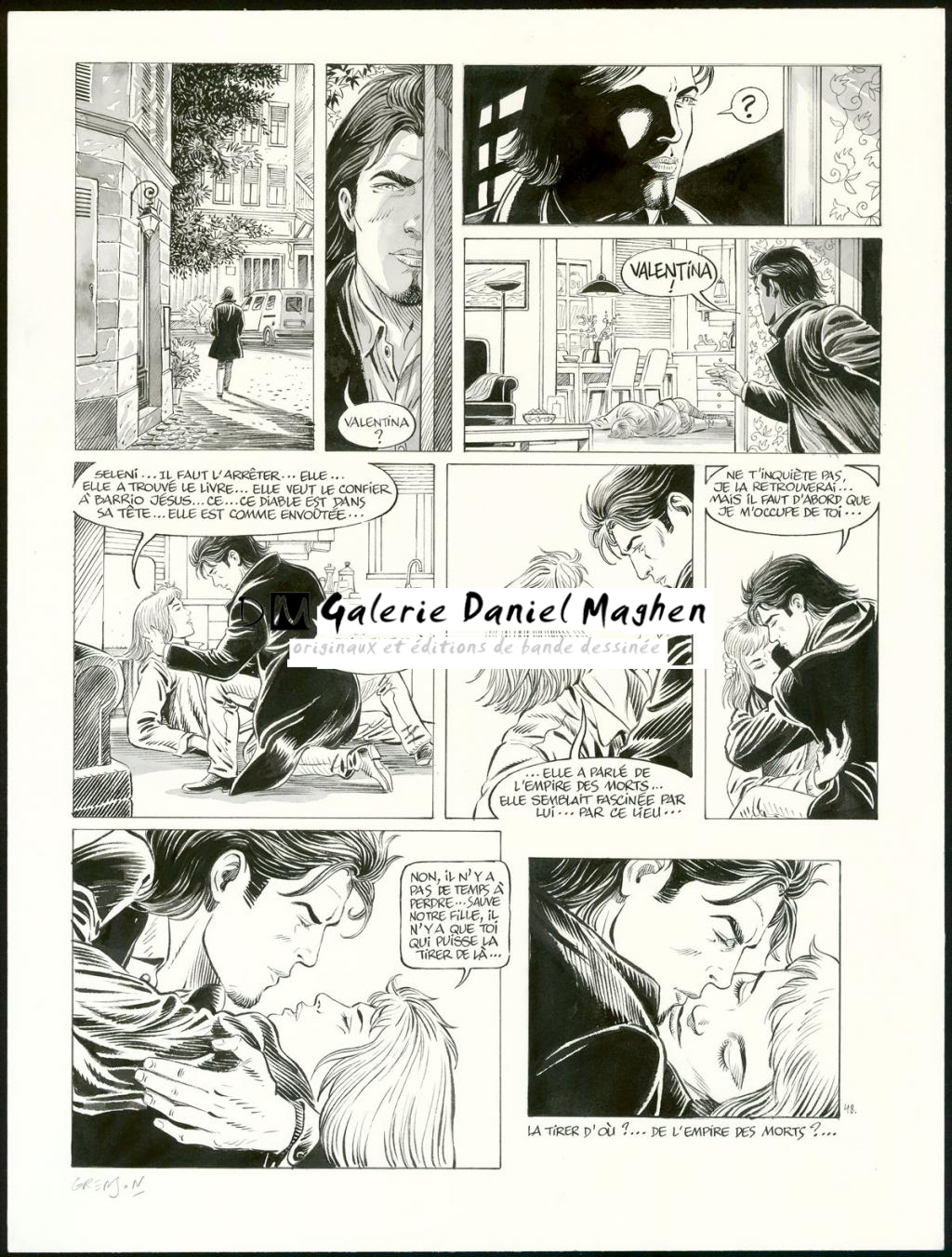 Planche originale n°48 - Olivier Grenson - Encre de Chine et lavis sur papier - 3588
