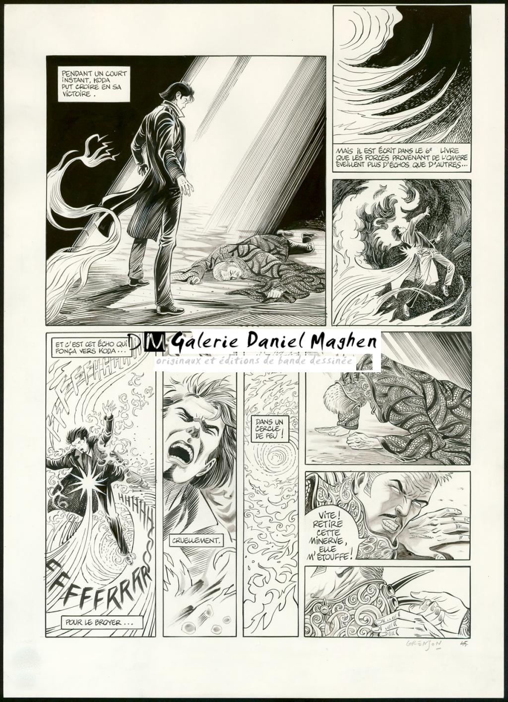 Planche originale n°45 - Olivier Grenson - Encre de Chine et lavis sur papier - 3585