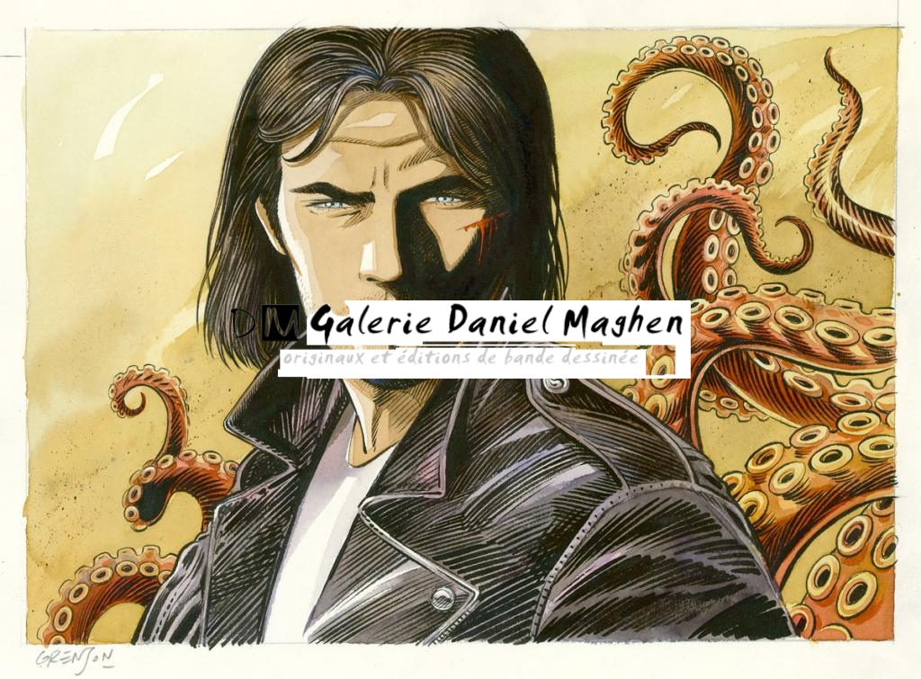 Couverture originale du DBD - Olivier Grenson - Aquarelle et encre de Chine sur papier - 3584