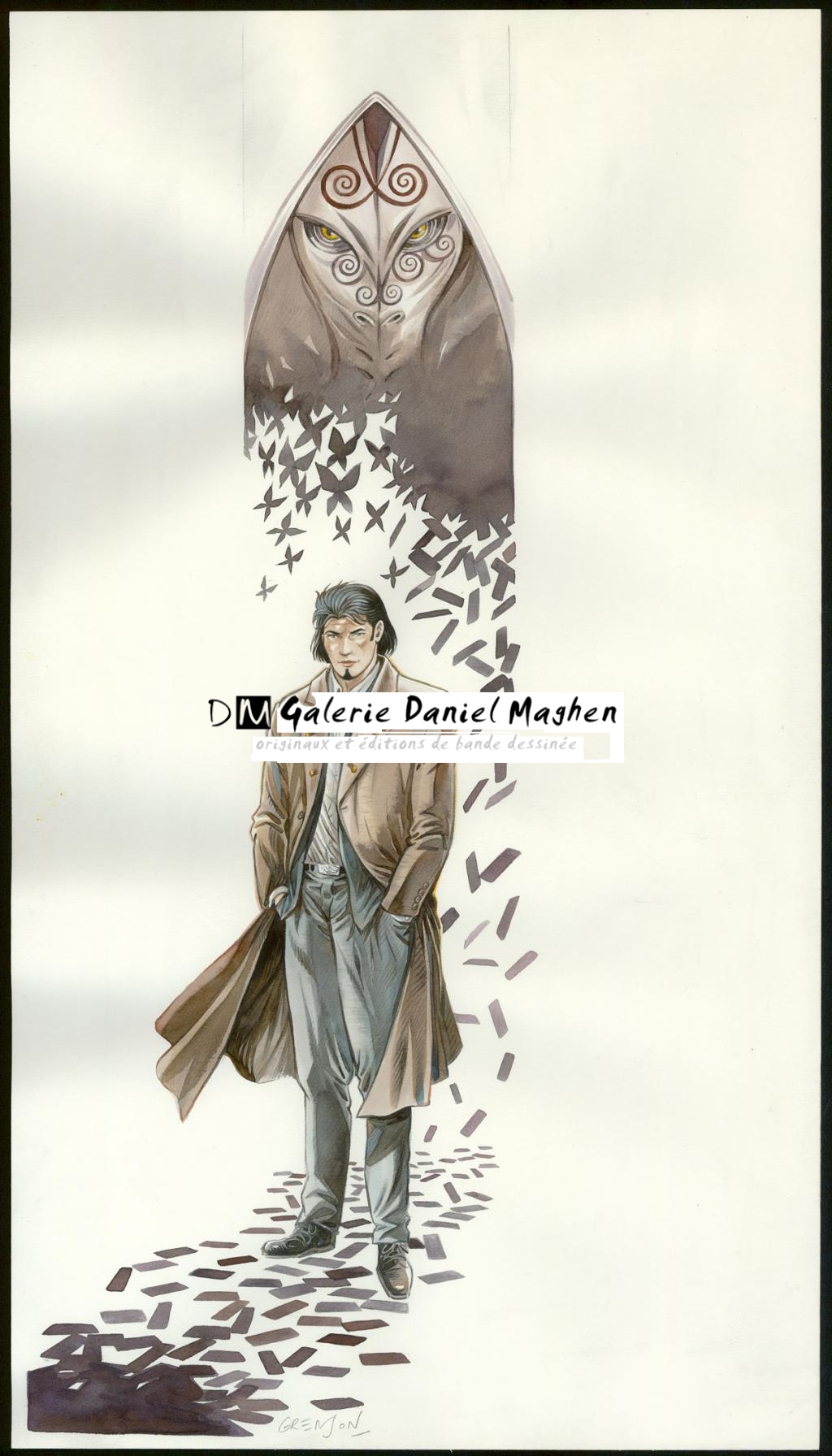 Illustration originale - Olivier Grenson - Aquarelle et encre de Chine sur papier - 3581