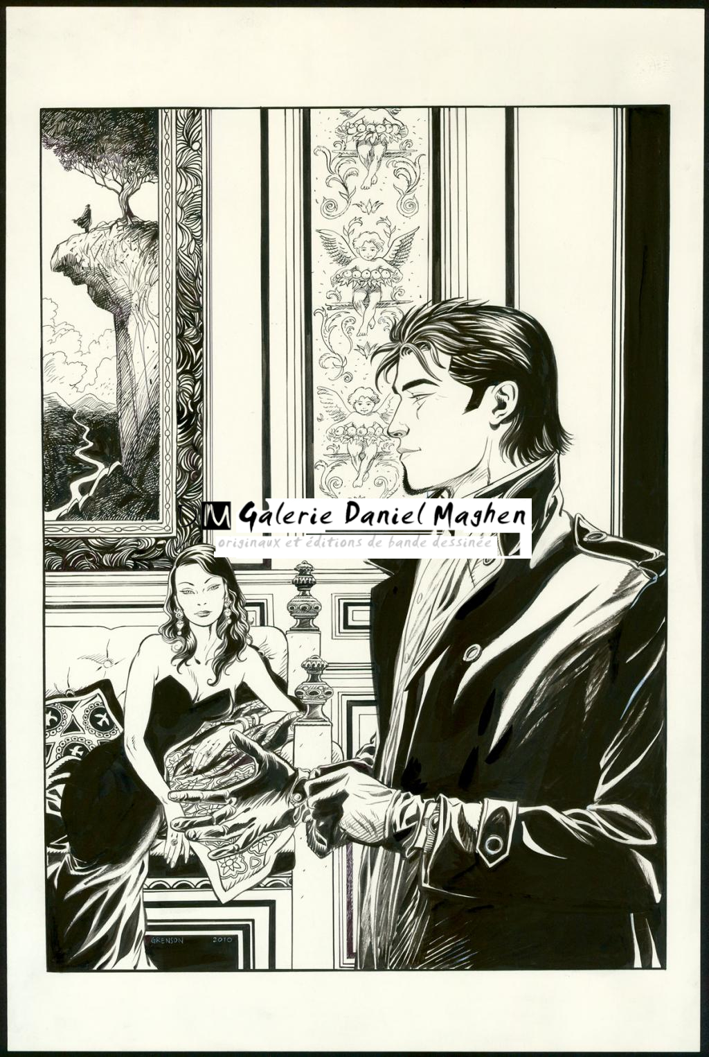 Illustration originale réalisée en 2010 - Olivier Grenson - Encre de Chine sur papier - 3580