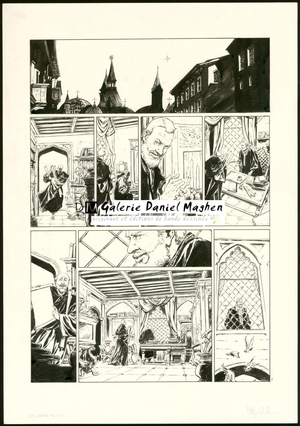 Planche originale n°1 - Stefano Carloni - Encre de Chine - 3609