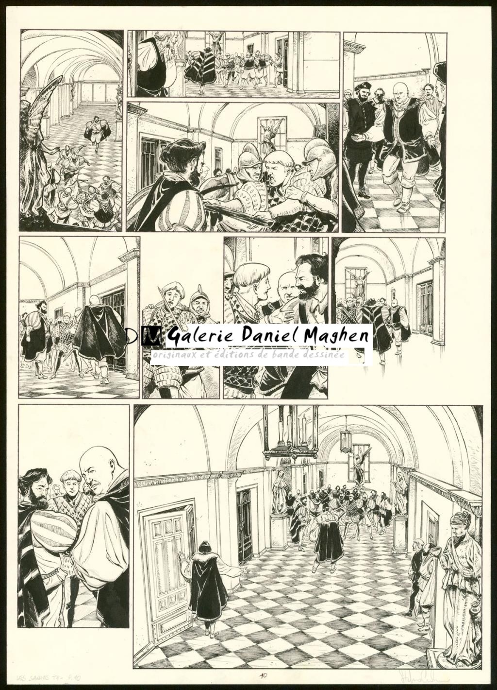 Planche originale n°10 - Stefano Carloni - Encre de Chine - 3621