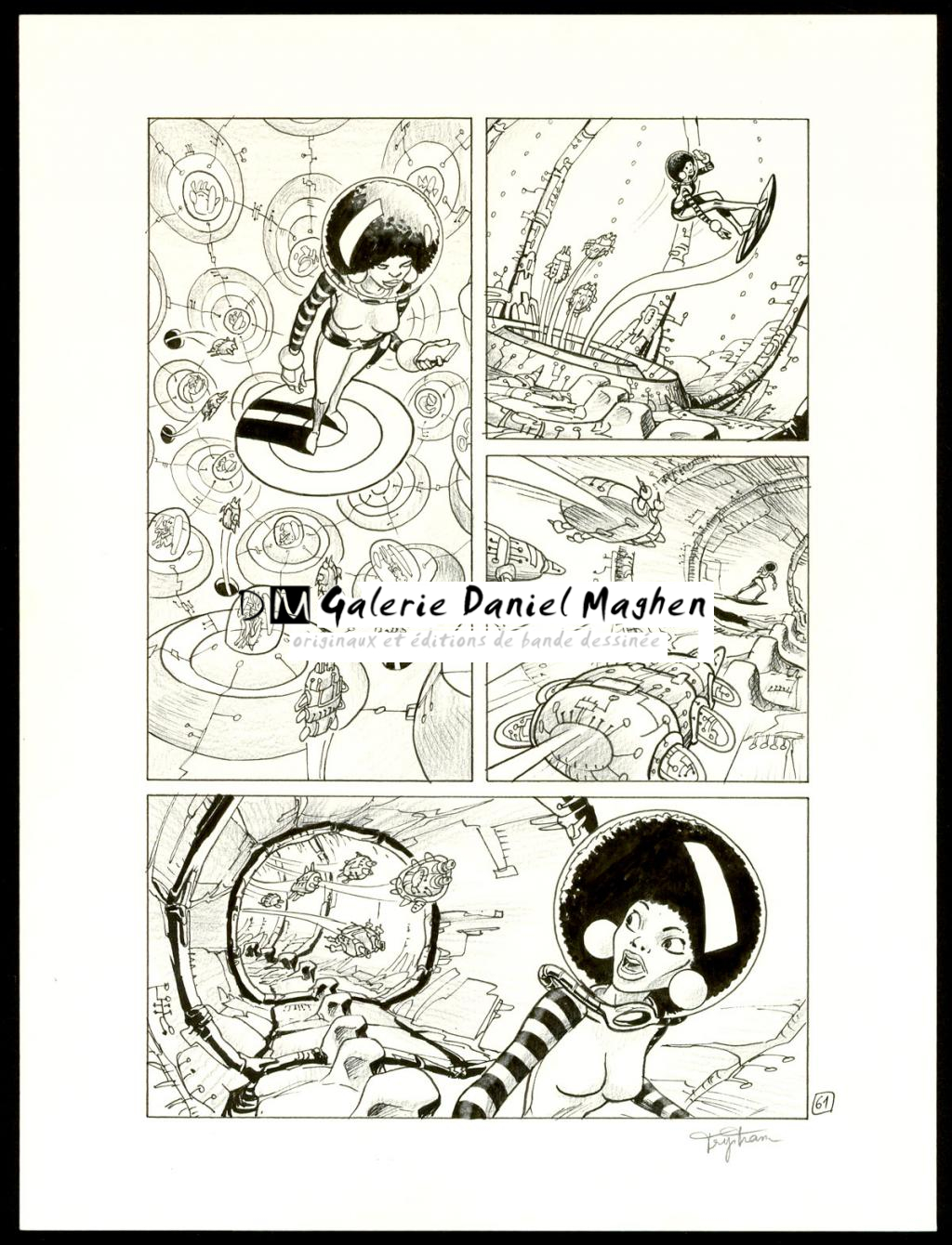 Planche originale - Martin Trystram - Encre de Chine - 3542