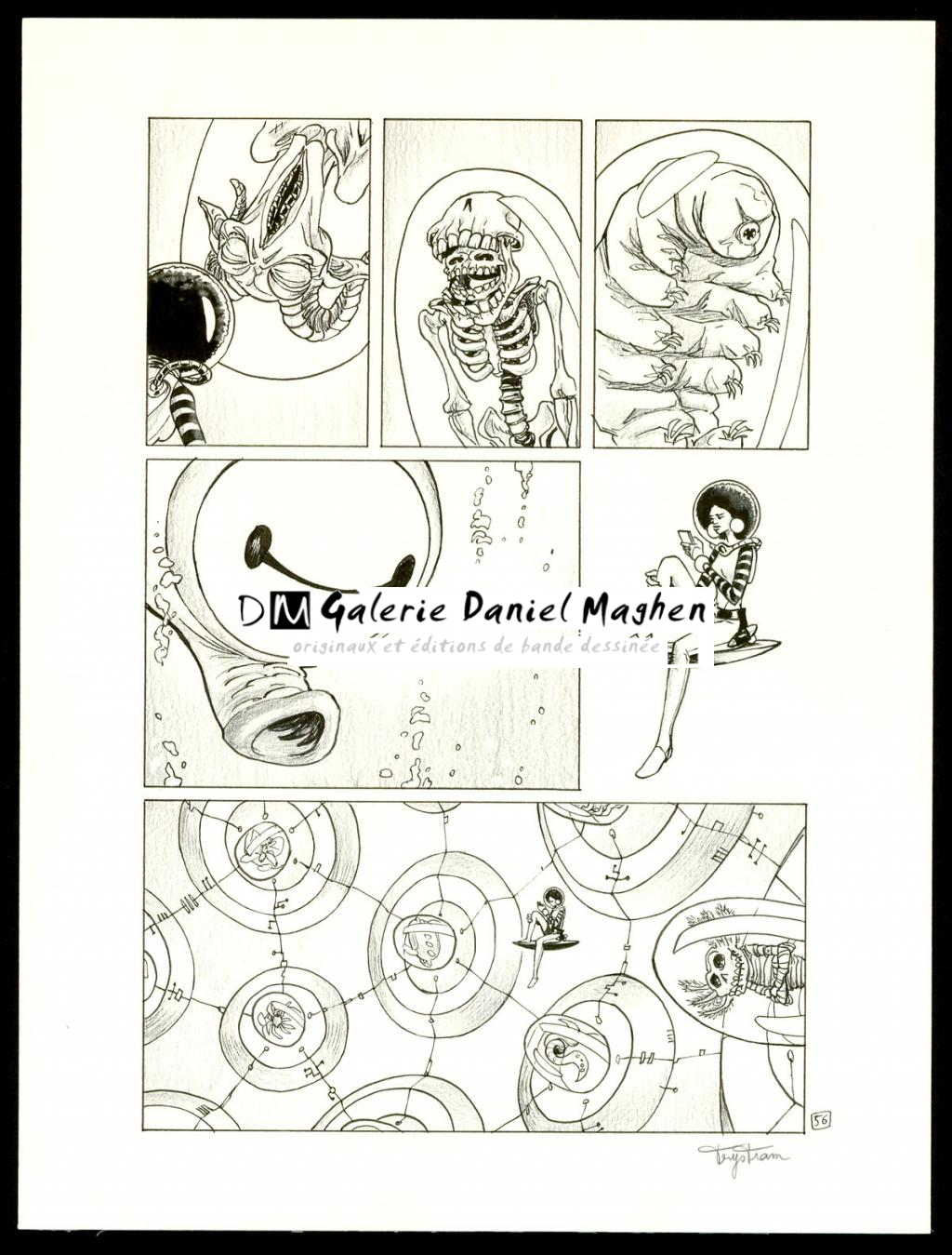 Planche originale - Martin Trystram - Encre de Chine - 3543