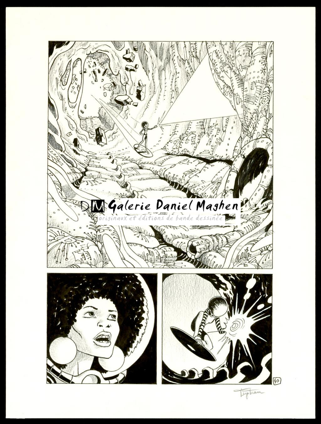 Planche originale - Martin Trystram - Encre de Chine - 4092