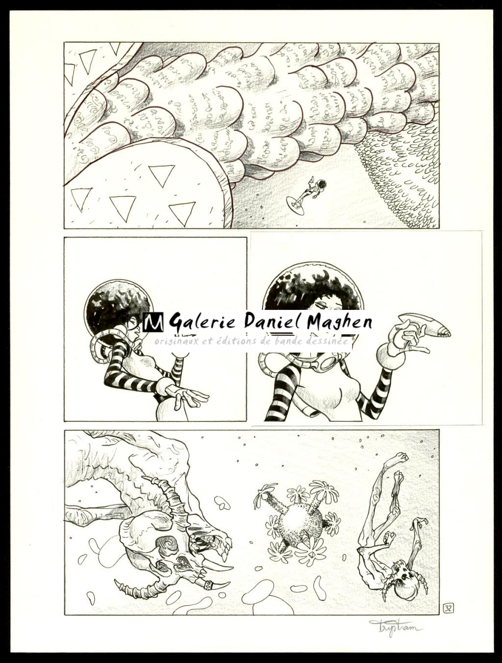 Planche originale - Martin Trystram - Encre de Chine - 3545