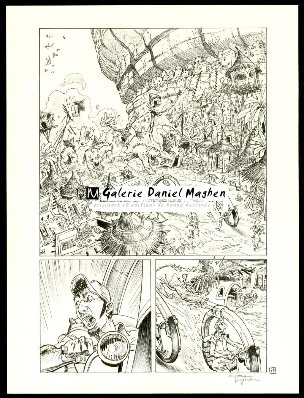 Planche originale - Martin Trystram - Encre de Chine - 4093