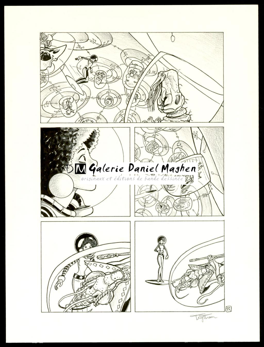 Planche originale - Martin Trystram - Encre de Chine - 3547