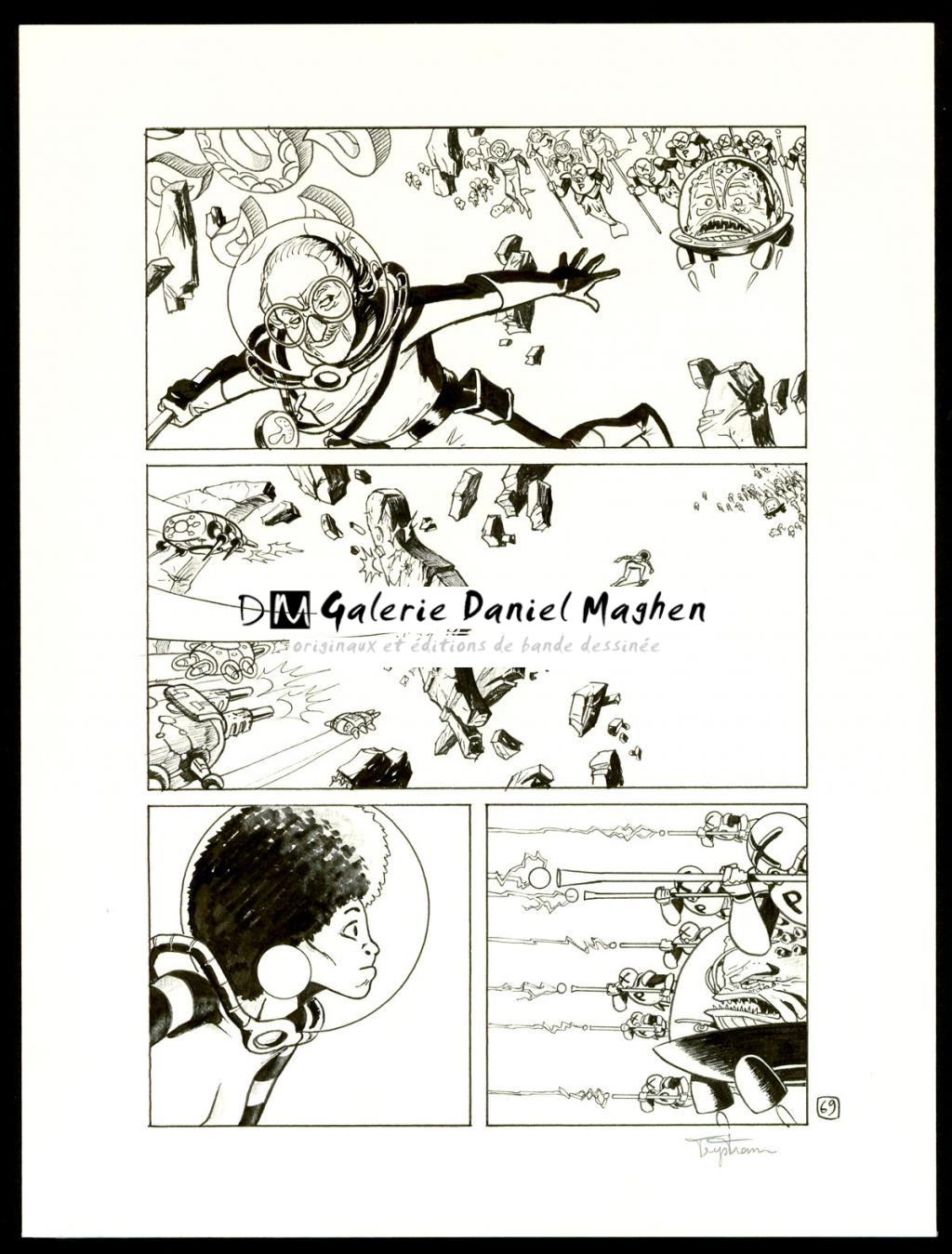 Planche originale - Martin Trystram - Encre de Chine - 3550