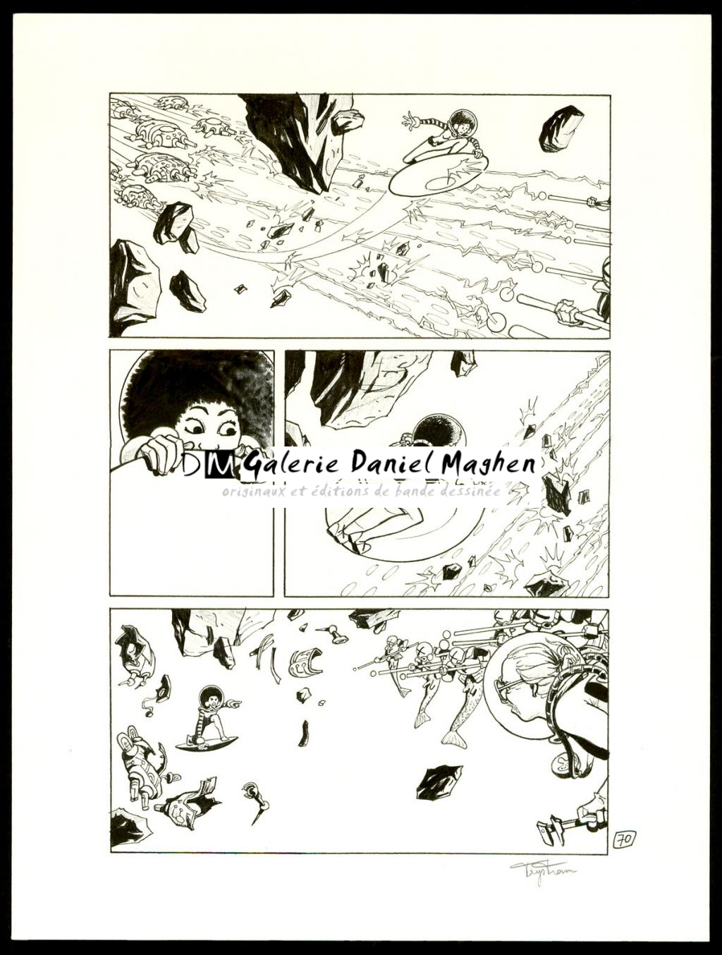 Planche originale - Martin Trystram - Encre de Chine - 3551