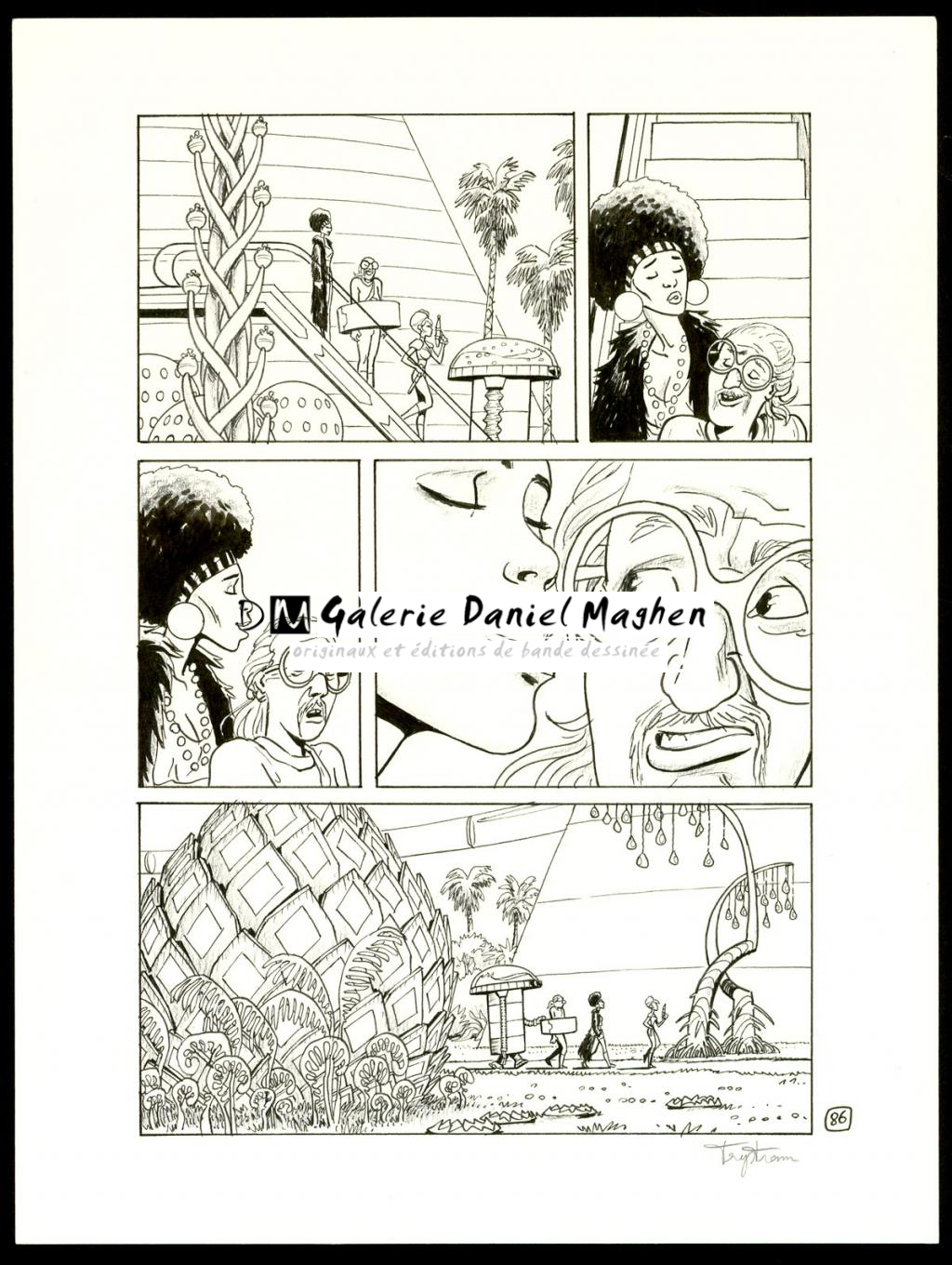 Planche originale - Martin Trystram - Encre de Chine - 3554