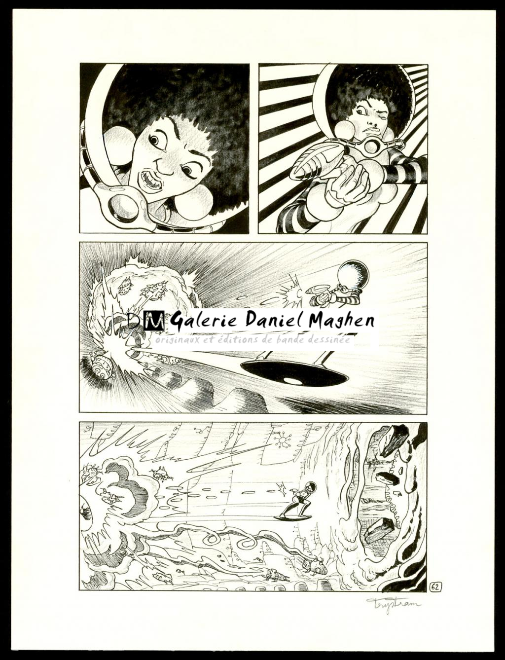 Planche originale - Martin Trystram - Encre de Chine - 4094