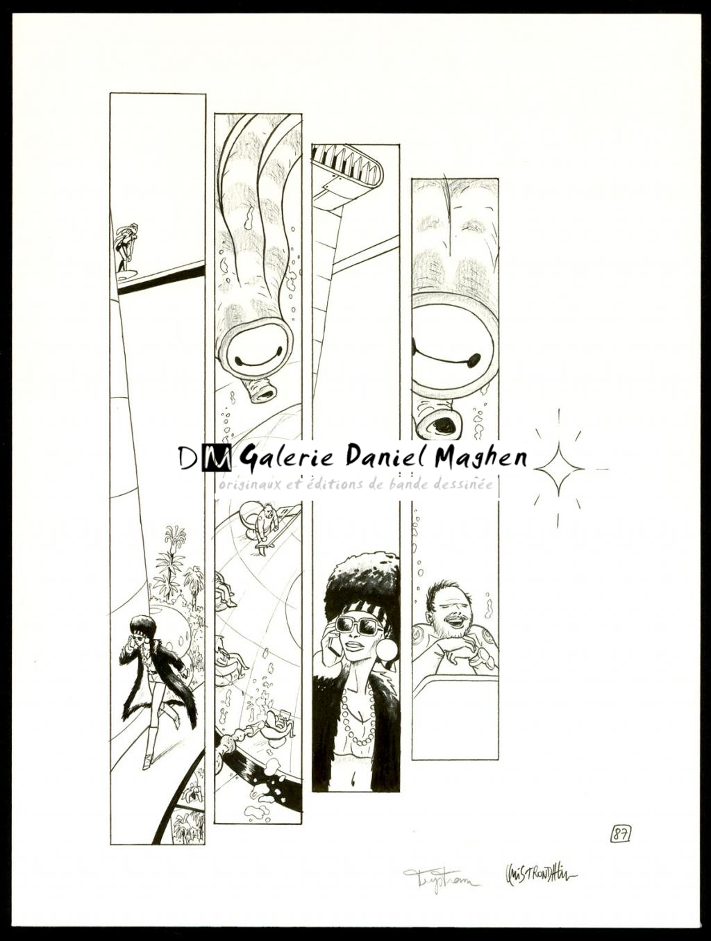 Planche originale - Martin Trystram - Encre de Chine - 4095