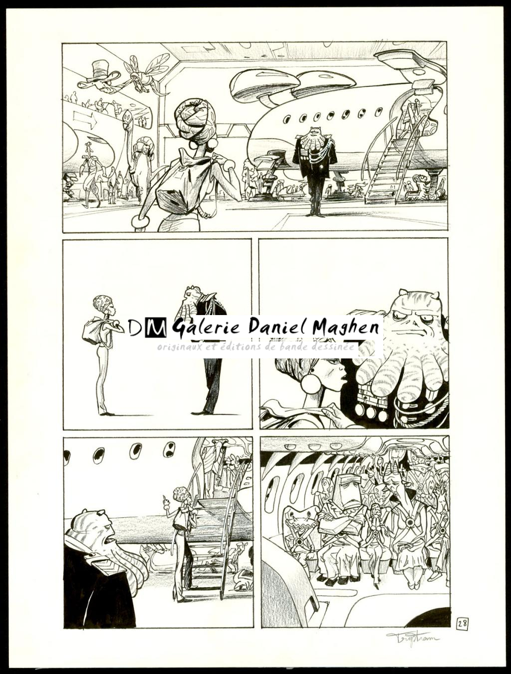 Planche originale - Martin Trystram - Encre de Chine - 3555
