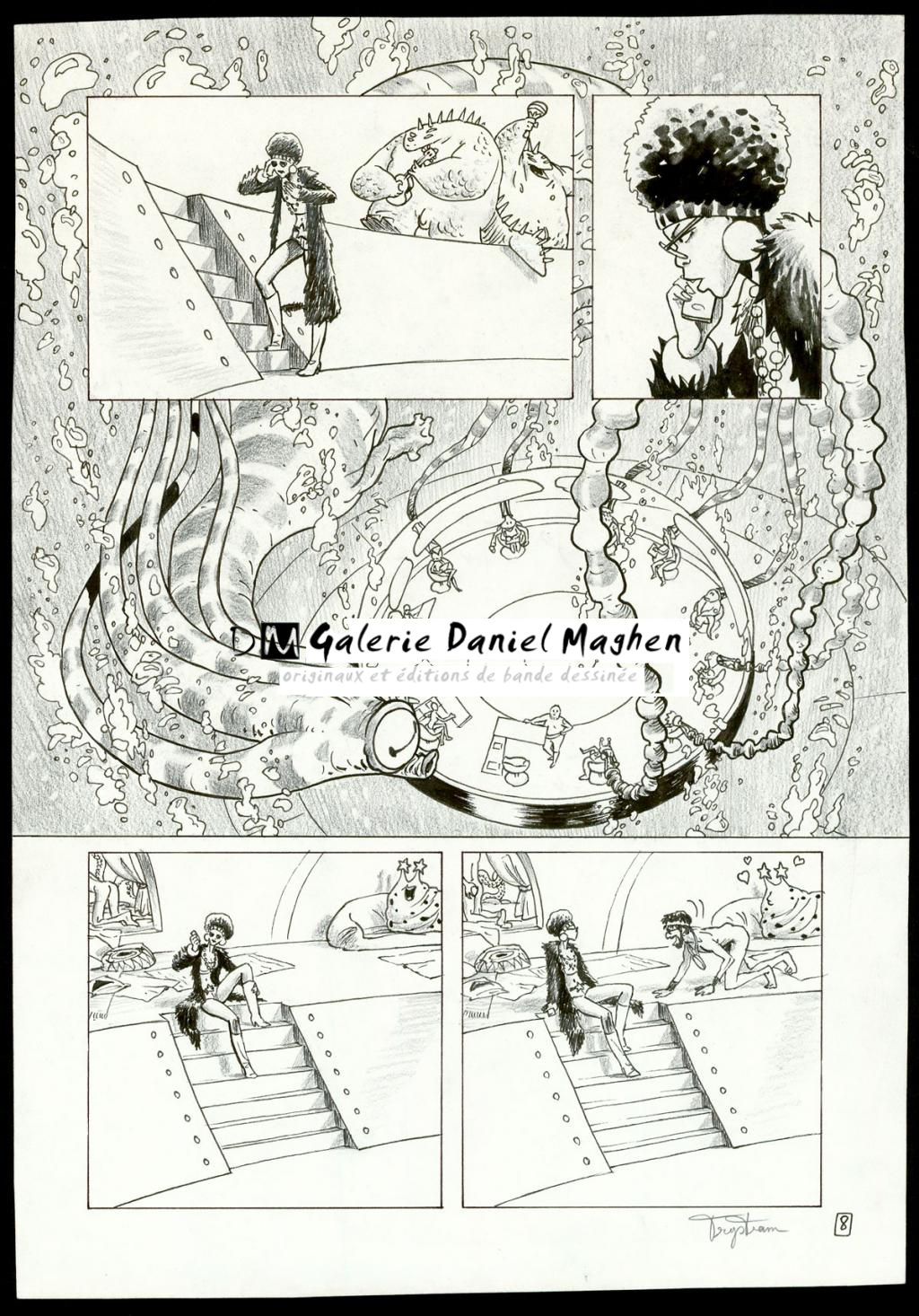Planche originale - Martin Trystram - Encre de Chine - 3556