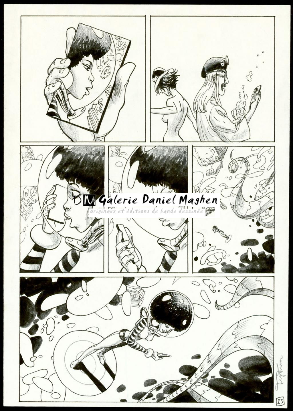Planche originale - Martin Trystram - Encre de Chine - 3557