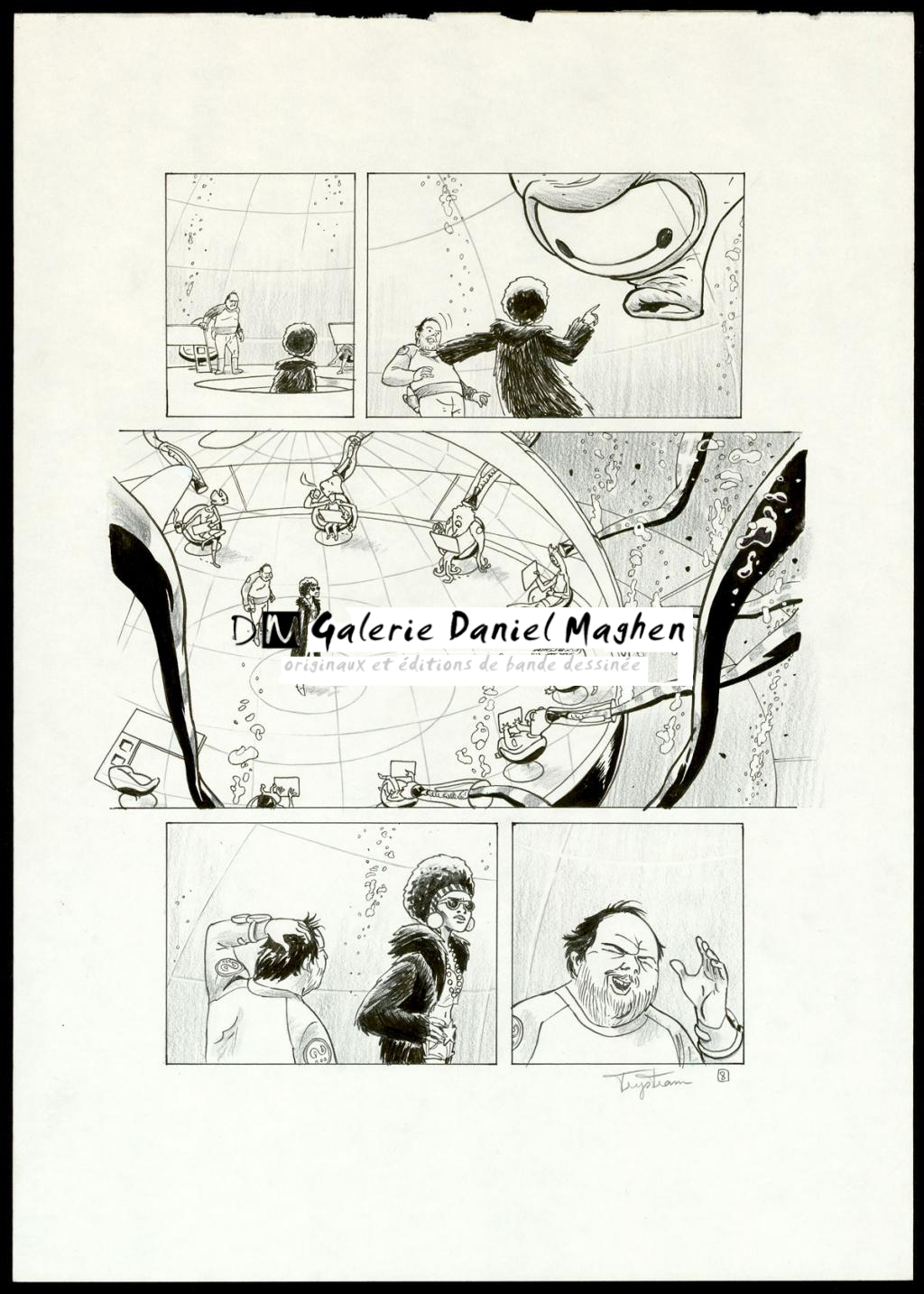 Planche originale - Martin Trystram - Encre de Chine - 3561