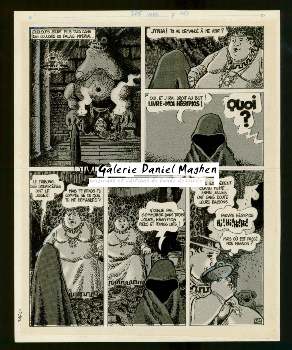 Planche originale n°34 - Jacques Tardi - Encre de Chine et trame sur papier - 4552