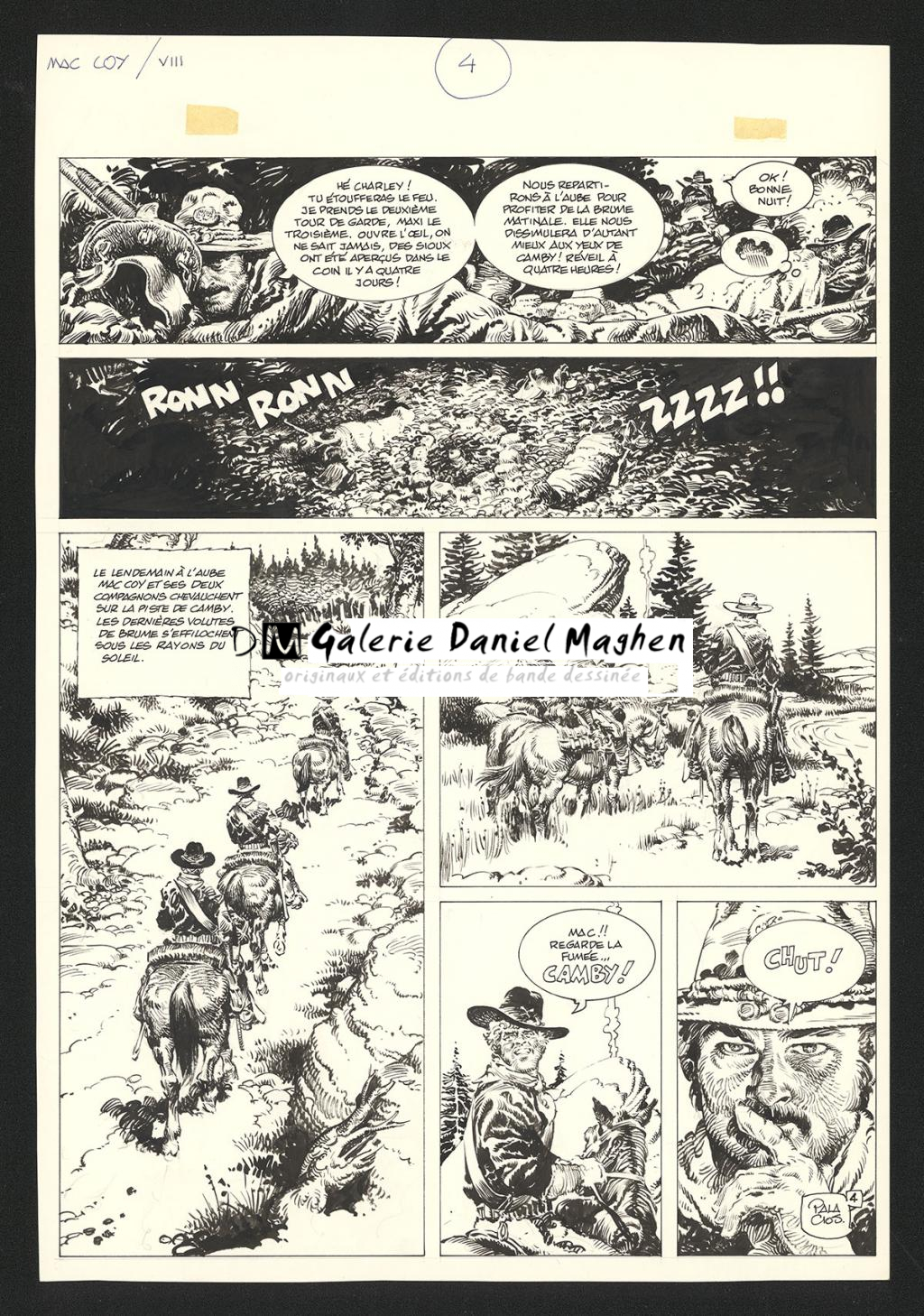 Planche originale n°4 - Antonio Hernandez Palacios - Encre de Chine sur papier - 4429