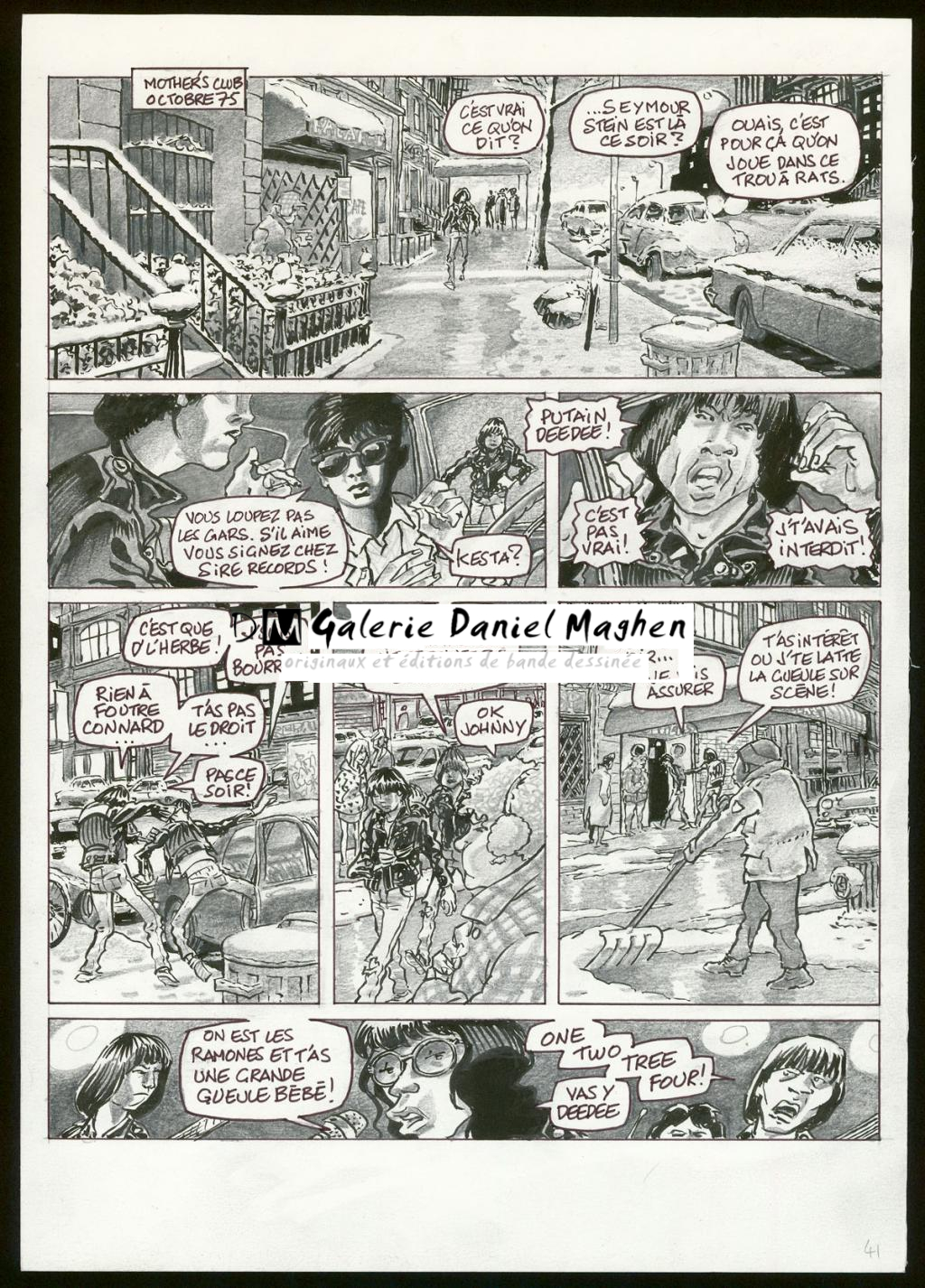 Planche originale n°41 - Eric Cartier - Mine de plomb et encre de Chine sur papier - 3784