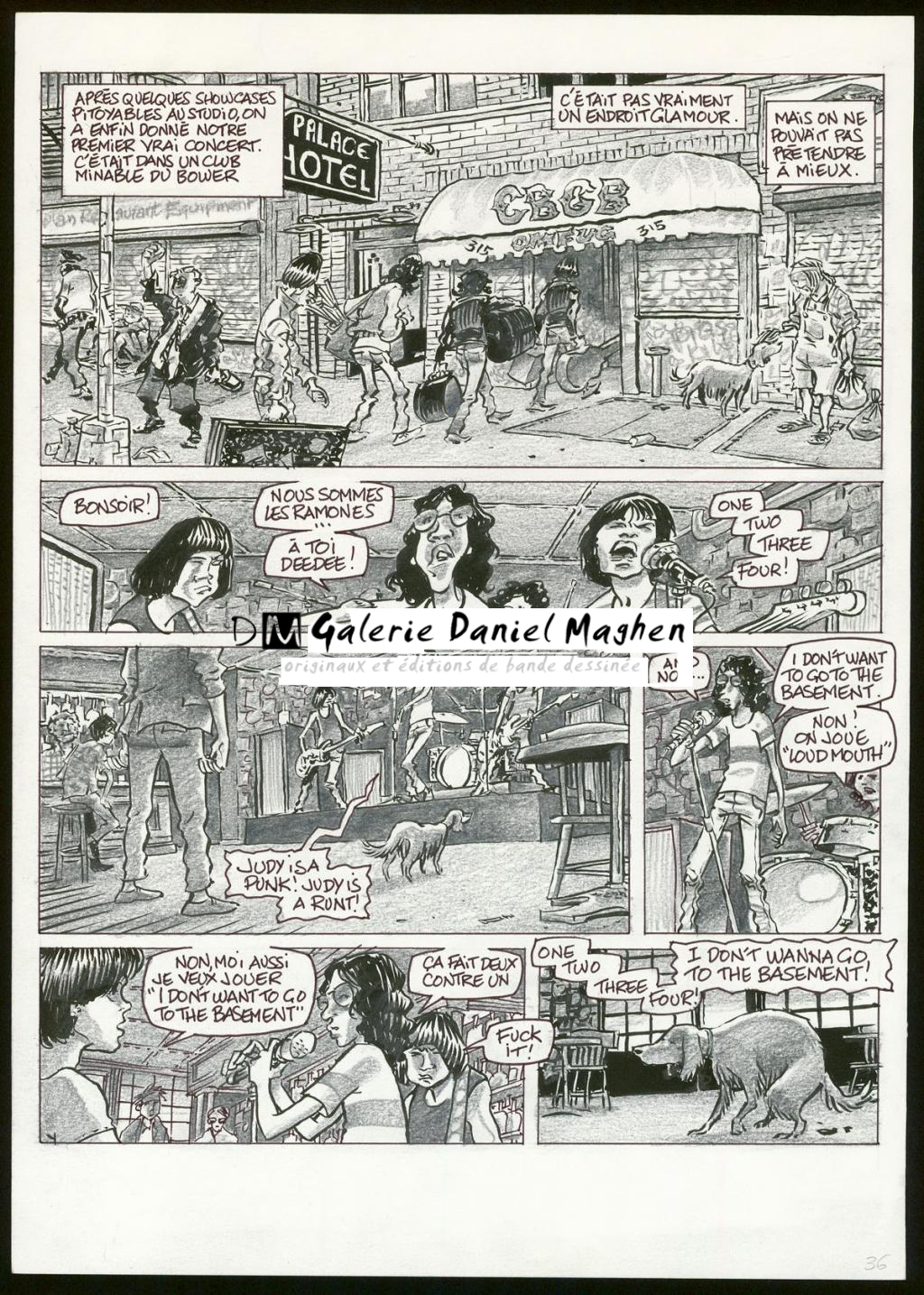 Planche originale n°36 et son crayonné préparatoire - Eric Cartier - Mine de plomb et encre de Chine sur papier - 3788