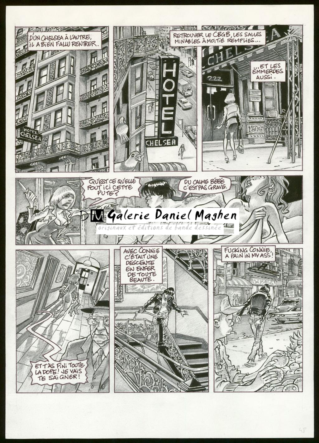 Planche originale n°48 - Eric Cartier - Mine de plomb et encre de Chine sur papier - 3626