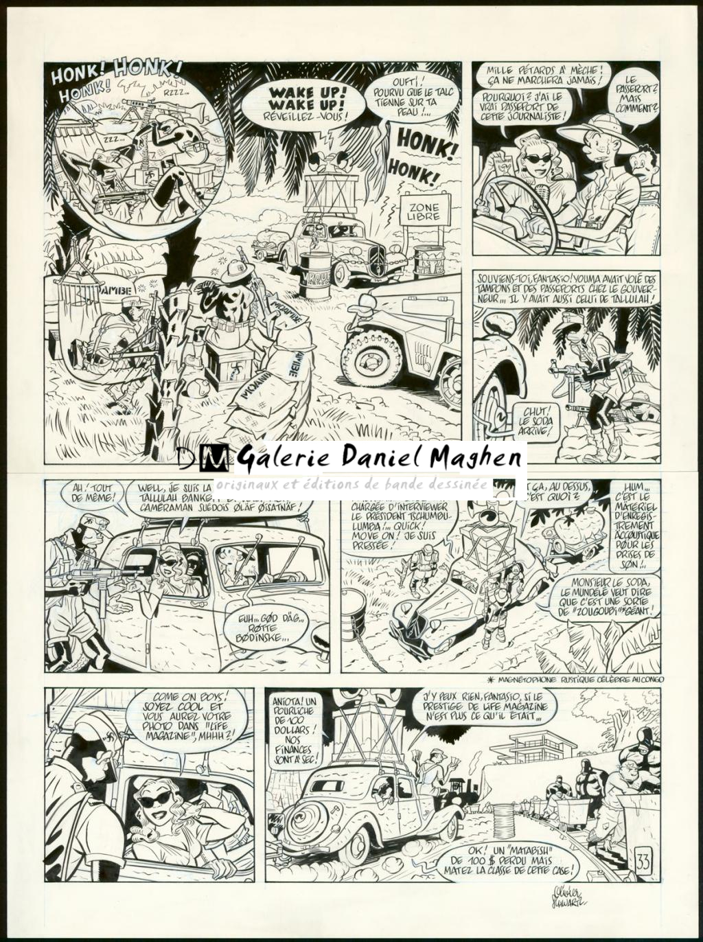 Planche originale n°33 - Olivier Schwartz - Encre de Chine et crayon bleu sur papier - 6174