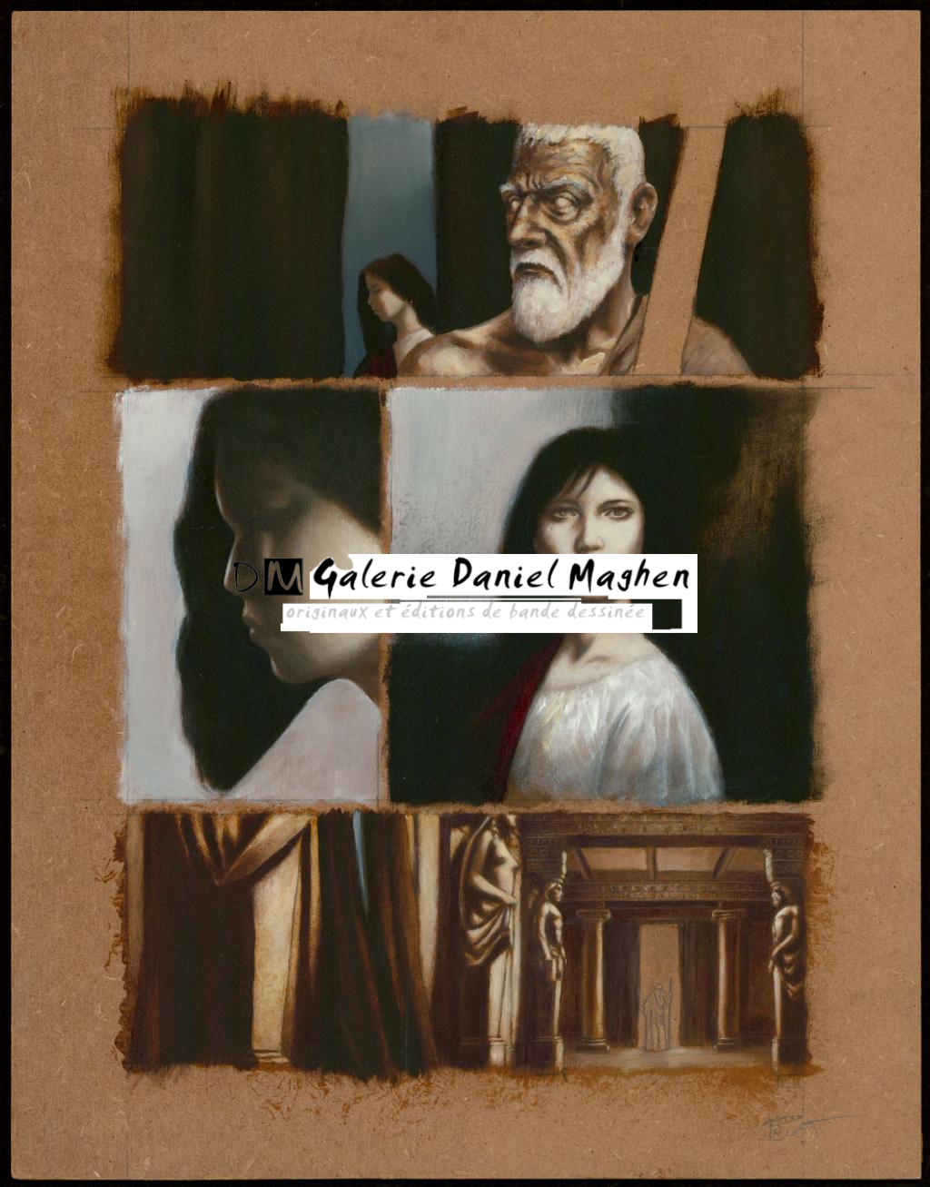 Planche originale n°35 - Régis Penet - Huile et crayon sur bois - 3568