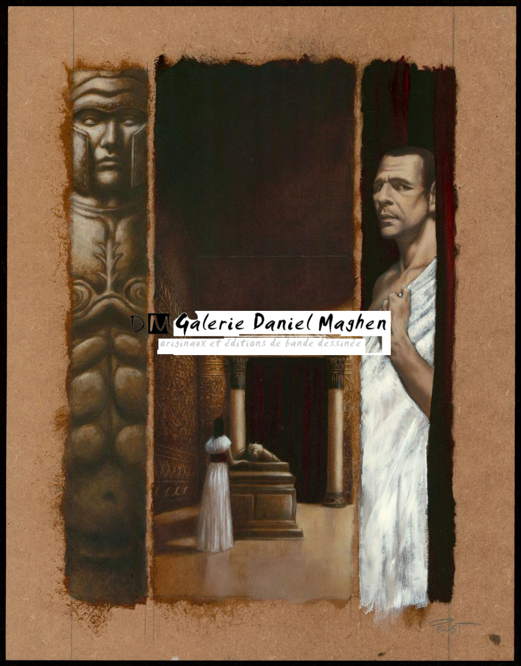 Planche originale n°56 - Régis Penet - Huile et crayon sur bois - 3569