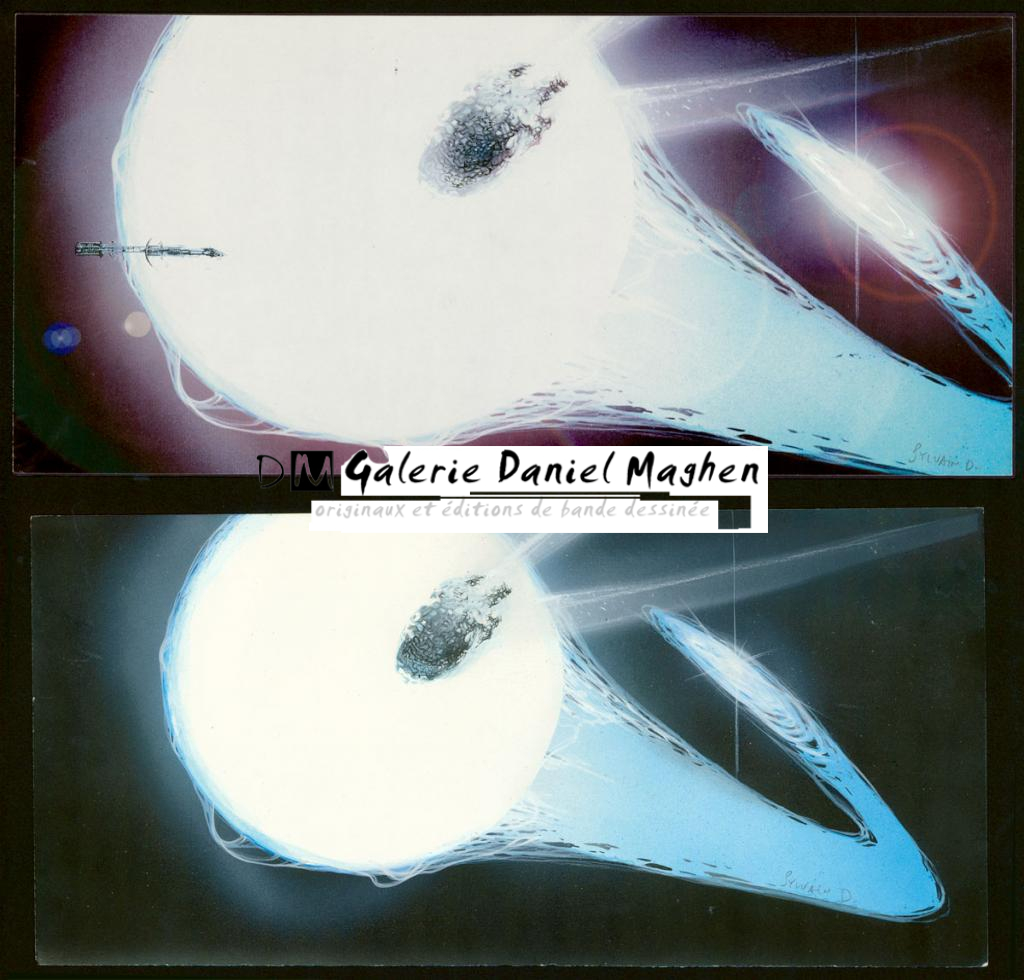 Concept art pour le film Super Nova par Walther Hill - Sylvain Despretz - Technique mixte sur papier - 3644
