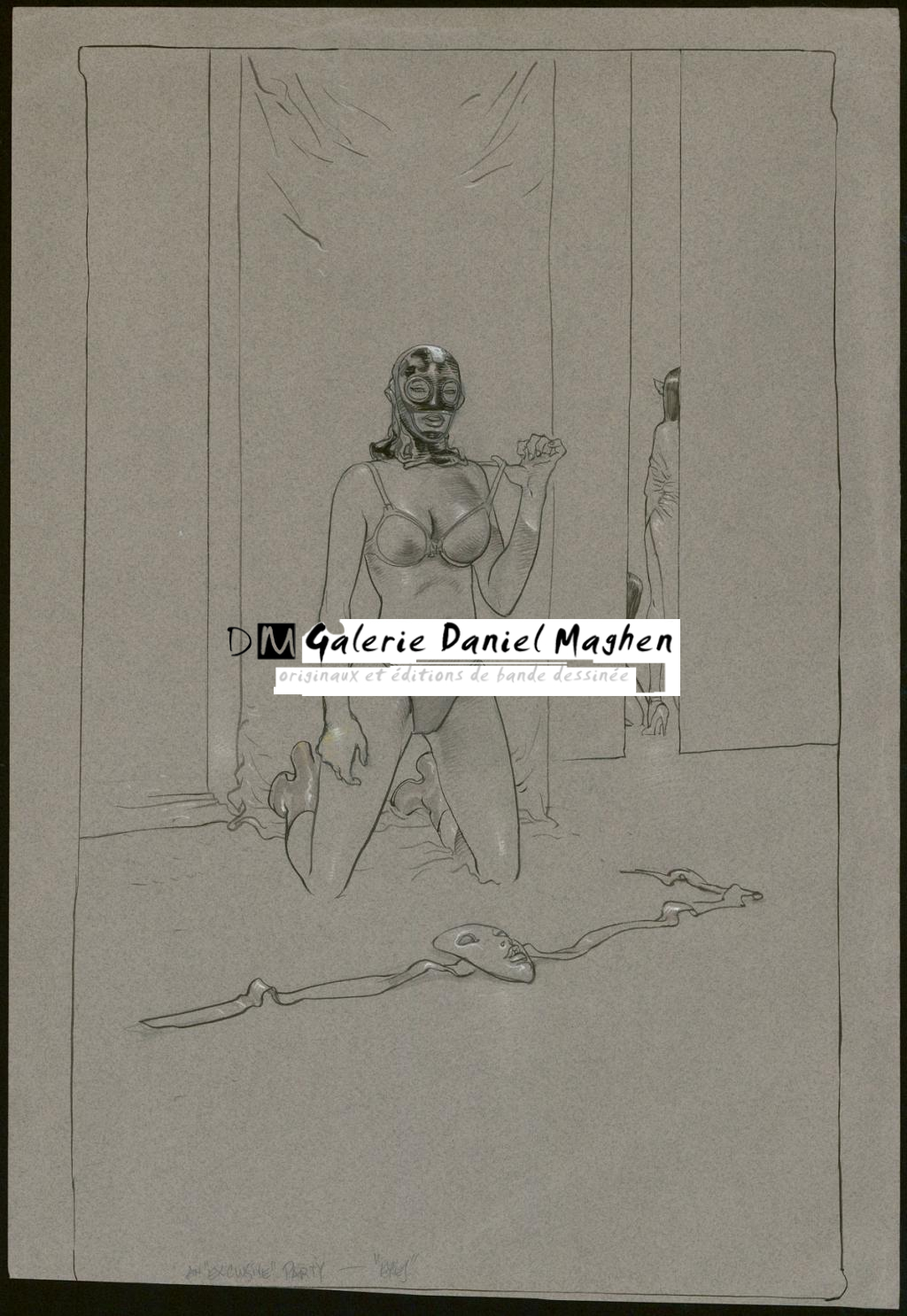 Concept art, An Exclusive Party, pour Eyes Wide Shut de Stanley Kubrick - Sylvain Despretz - Technique mixte sur papier - 3646