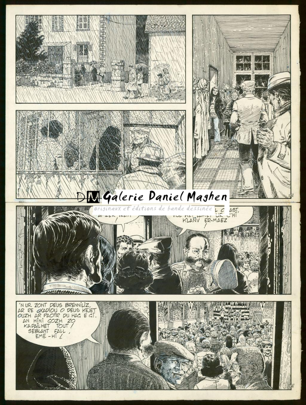 Planche originale n°6 - Claude Auclair - Encre de Chine sur papier - 4005