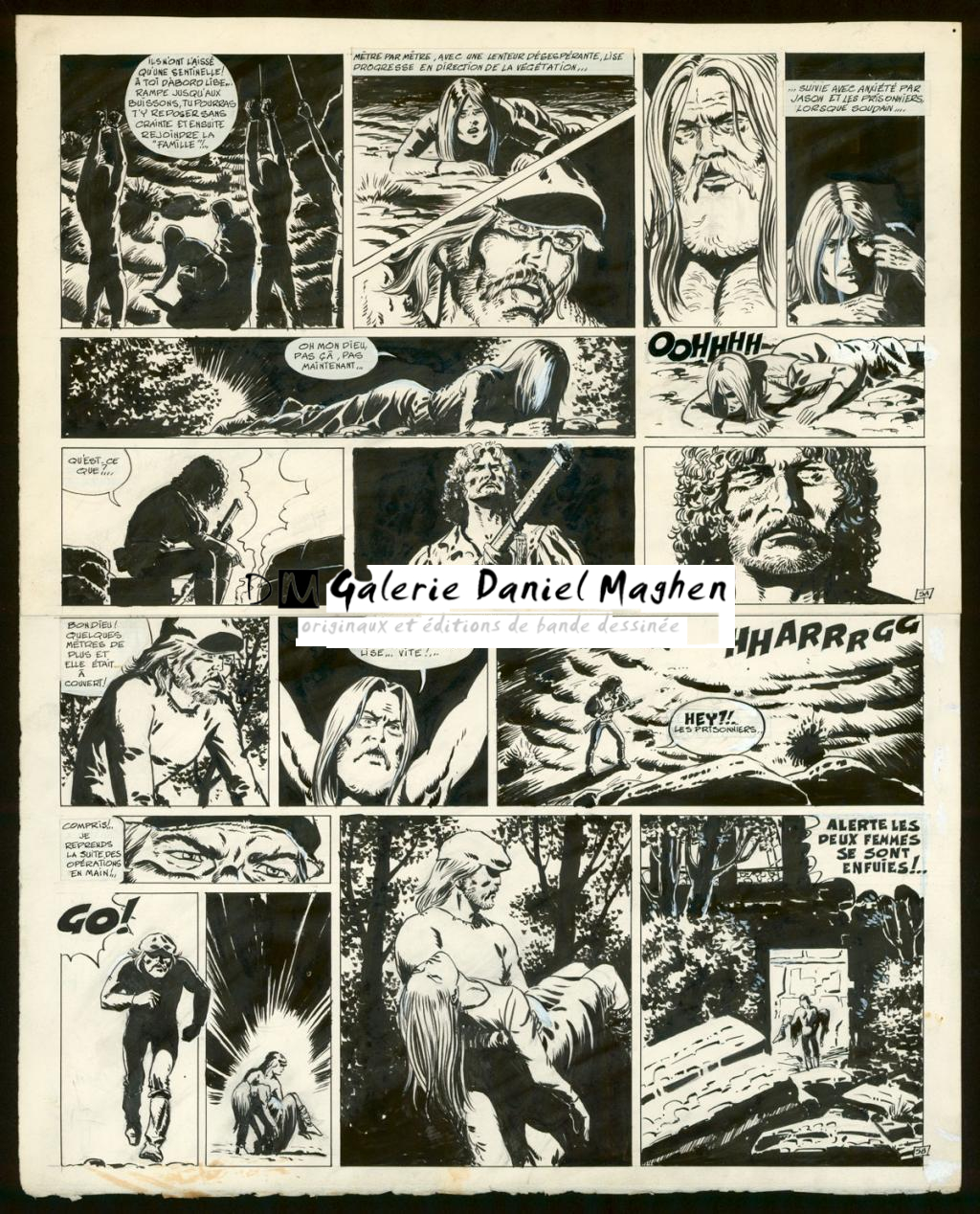 Planche originale n°5 issue de l'épisode 4 de Jason Muller - Claude Auclair - Encre de Chine sur papier - 4006