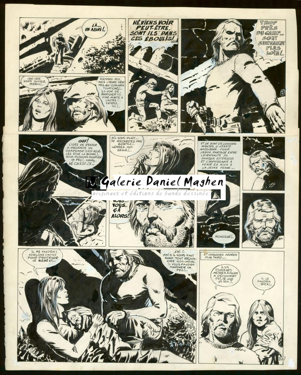 Planche originale n°6 issue de l'épisode 4 - Claude Auclair - Encre de Chine sur papier - 4007