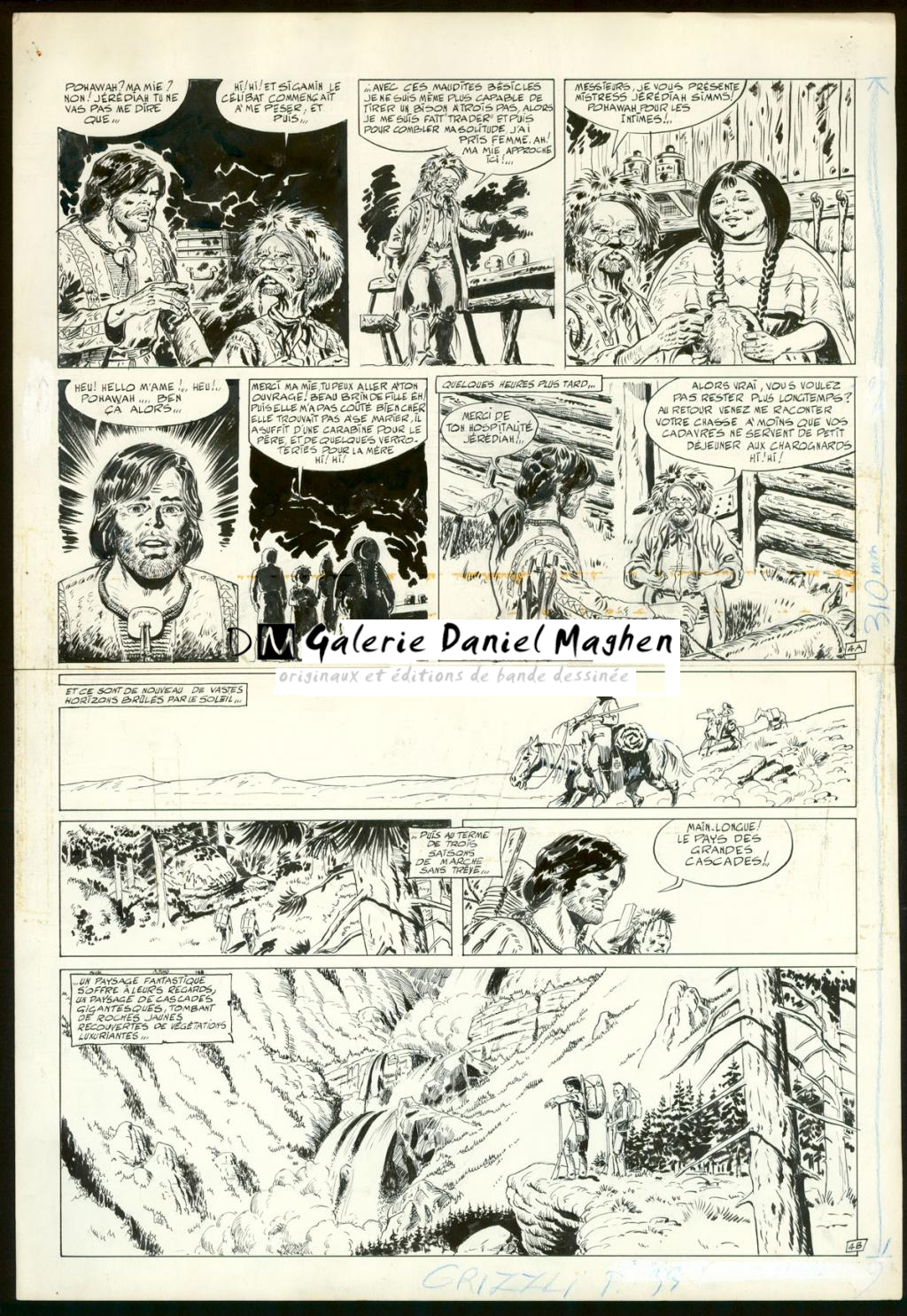 Planche originale n°4 issue de l'épisode 2 - Claude Auclair - Encre de Chine sur papier - 4010