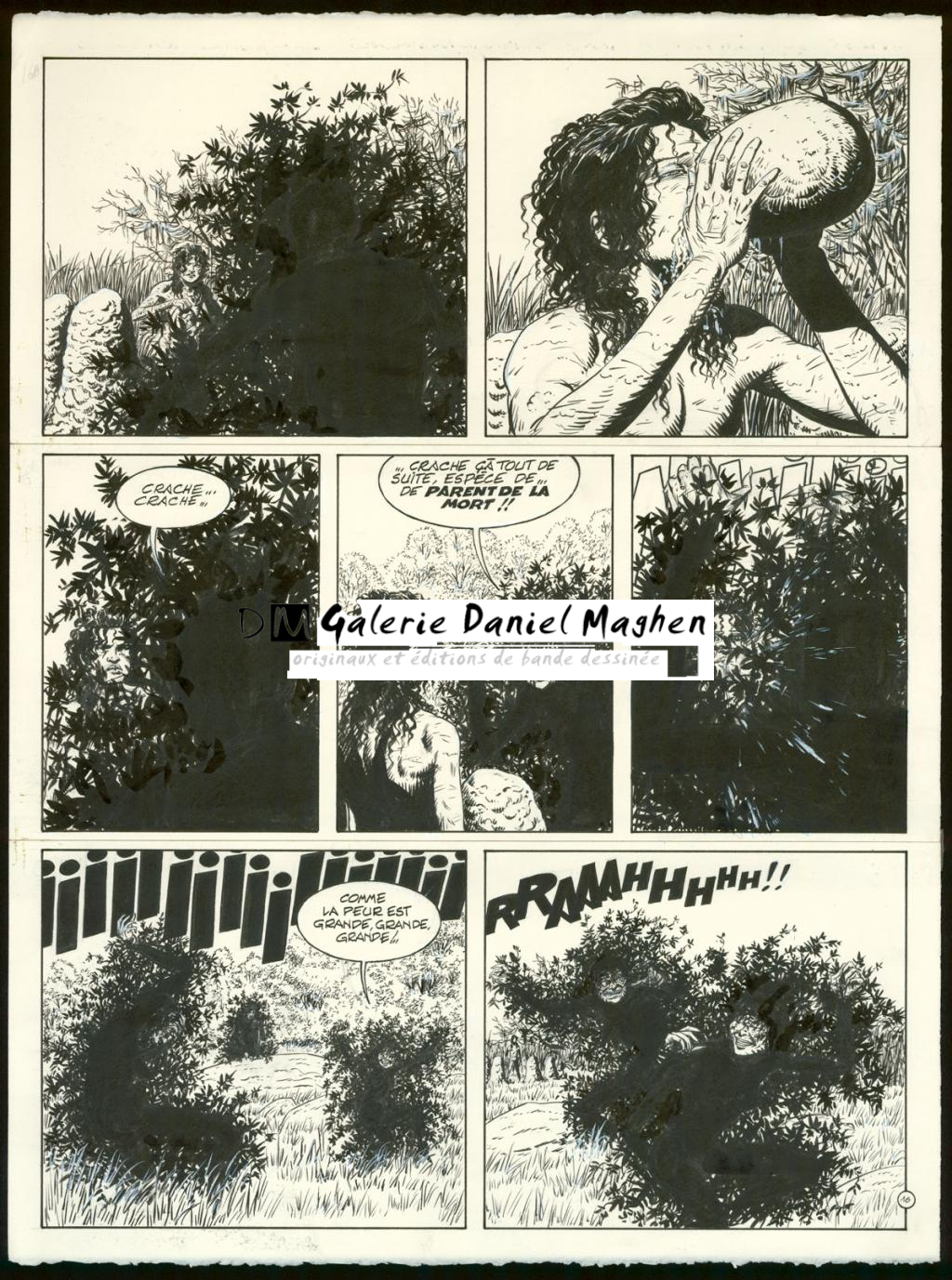 Planche originale n°16 - Claude Auclair - Encre de Chine sur papier - 4012