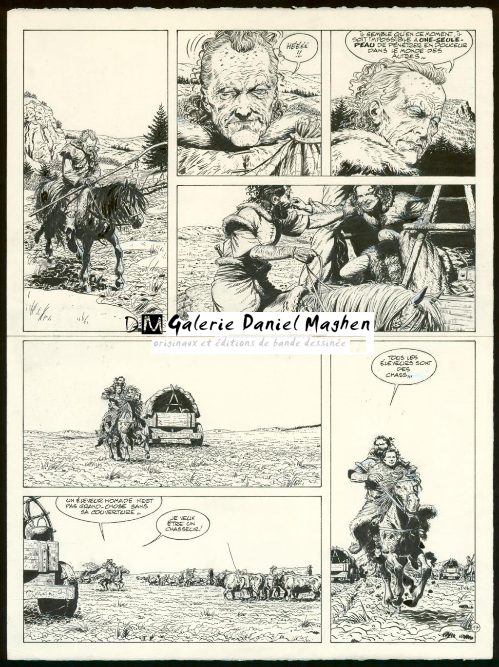 Planche originale n°17 - Claude Auclair - Encre de Chine sur papier - 4019