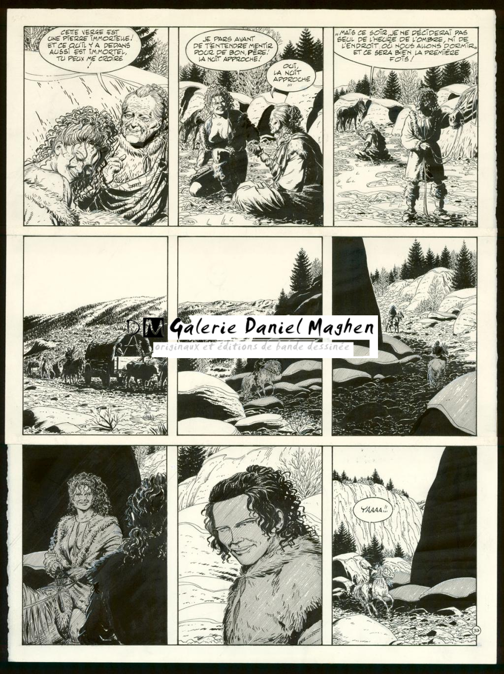 Planche originale n°33 - Claude Auclair - Encre de Chine sur papier - 4020