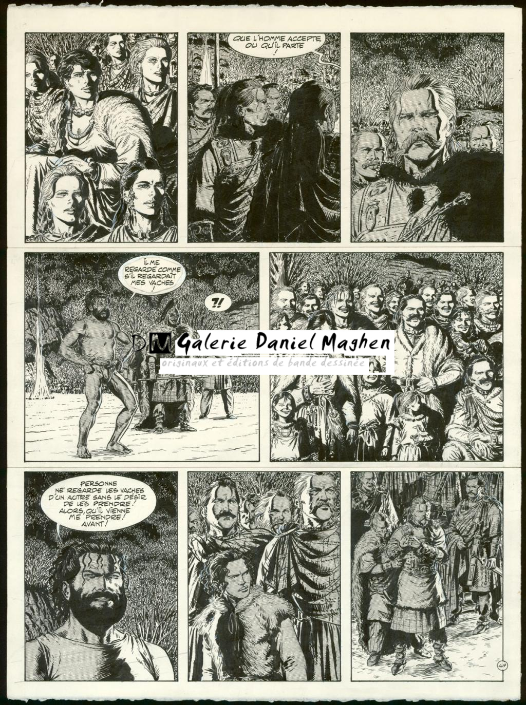 Planche originale n°47 - Claude Auclair - Encre de Chine sur papier - 4021