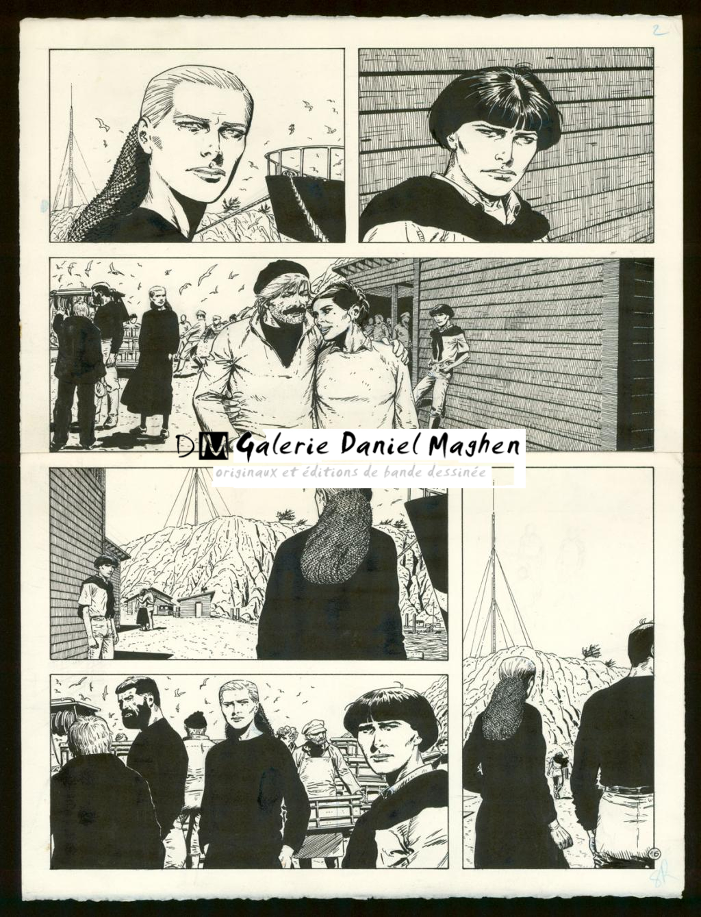 Planche originale n°16 - Claude Auclair - Encre de Chine sur papier - 4024