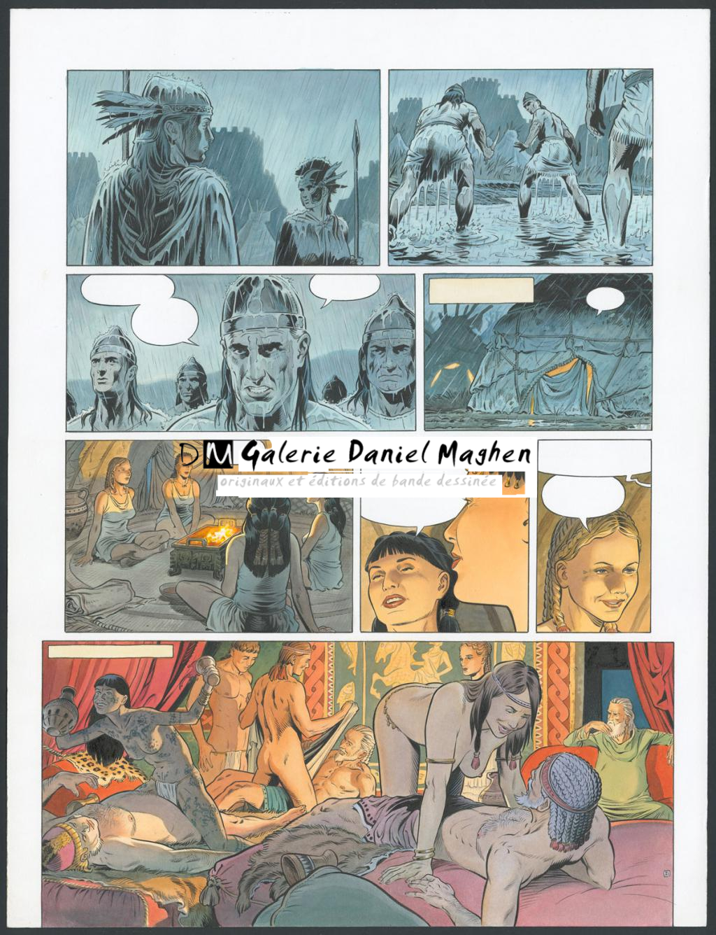 Planche originale n°21 - François Miville-Deschênes - Aquarelle et encre de Chine sur papier - 4177