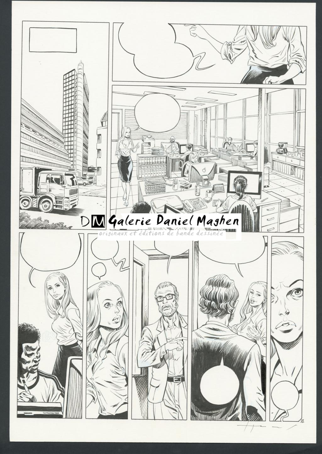 Planche originale - Homs - Encre de Chine sur papier - 3690