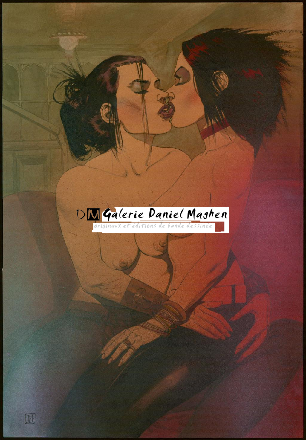 Illustration originale réalisée d'après la bd réalisée d'après une idée de Walter Hill - Jef - Technique mixte - 3960