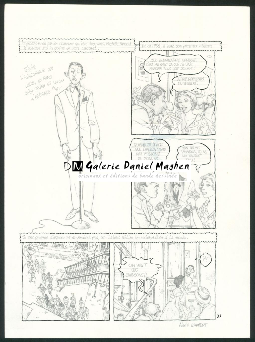 planche originale n°21 - Alexis Chabert - Encre de Chine et crayon sur papier - 3703